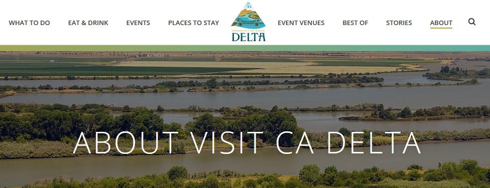 Visit ca delta website screenshot