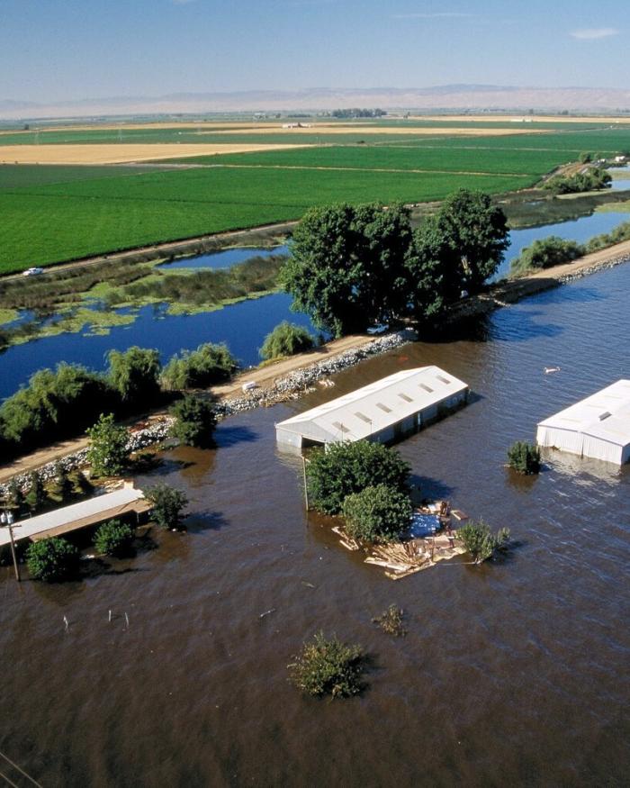 Flooded house